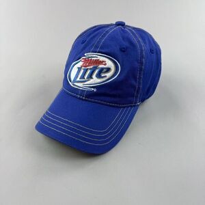 Hat Cap Men Miller Lite Hook Loop Beer Alcohol Booze Logo Advertising Streetwear